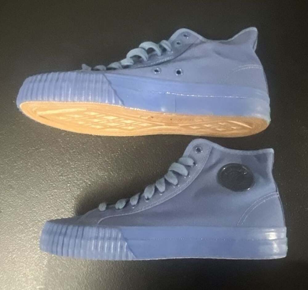 PF Flyers Center Hi Canvas High Top Sneakers Light Blue - Picture 3 of 8